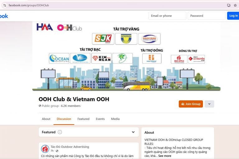 Ảnh bìa nhóm Facebook OOHClub