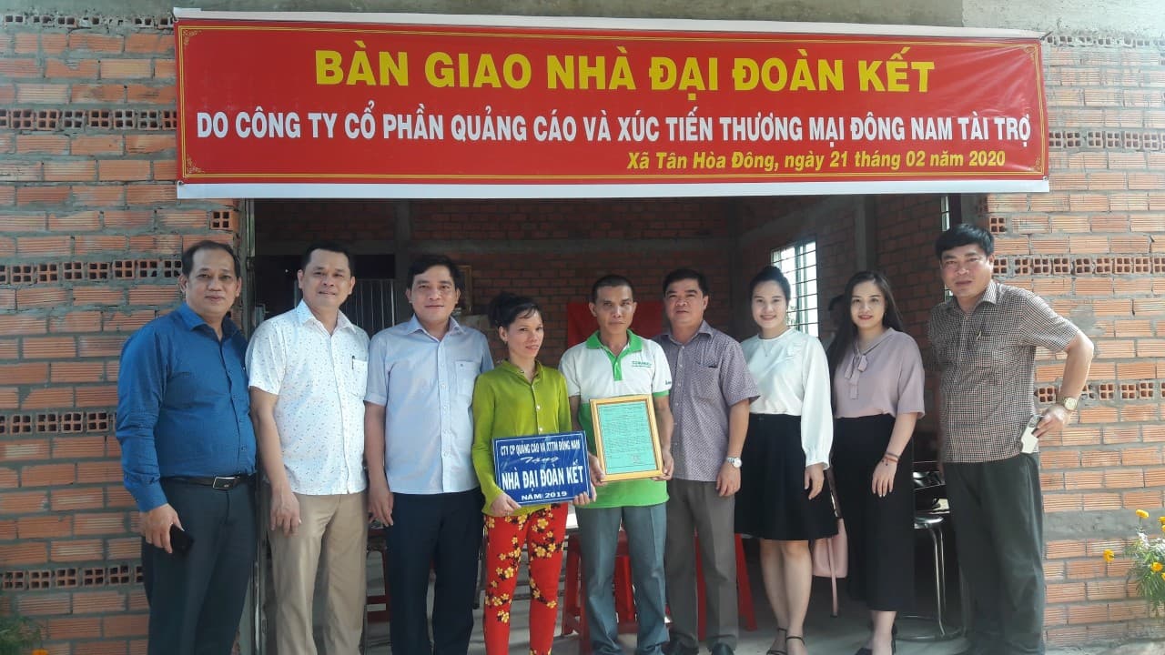 Công ty Đông Nam thành viên HAA trao nhà tình nghĩa tại Tiền Giang